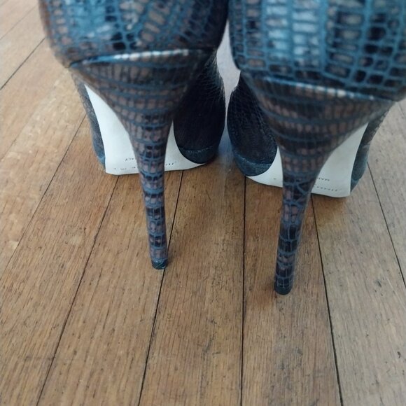 Jimmy choo lizard embossed patent pumps - Picture 4 of 8